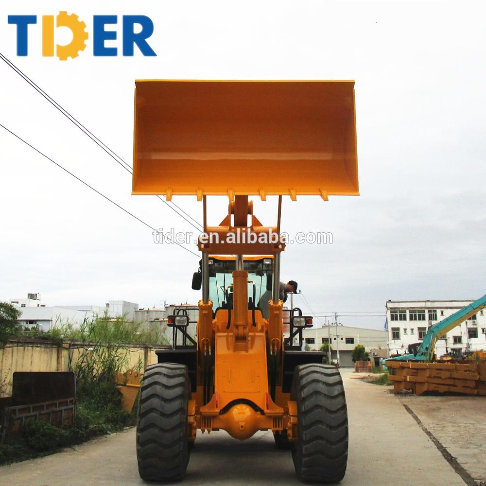 TIDER brand 4WD wheel pay loader 6 ton ZL60g front end loader for sale